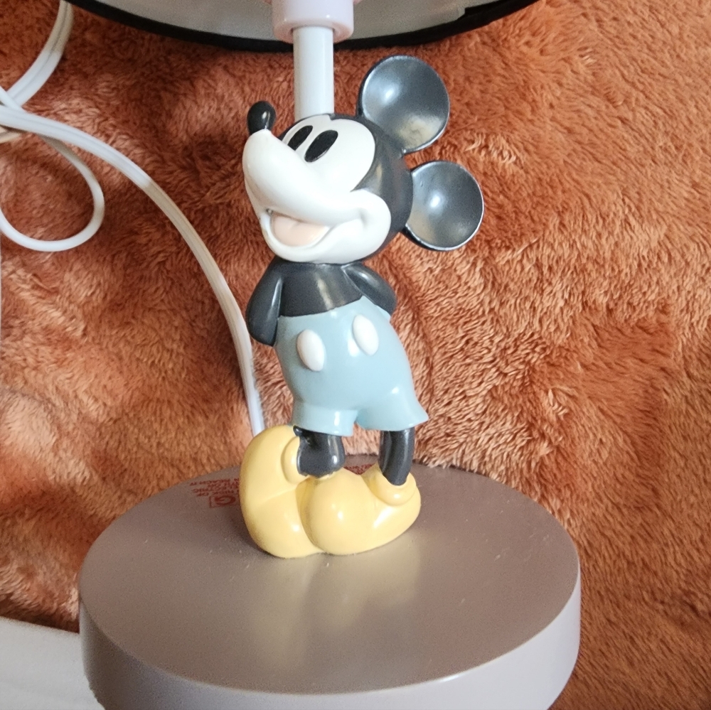 Disney Baby Moonlight Mickey Mouse Lamp with Shade & Bulb - Gray - Picture 3 of 11